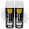 Etrexonline Pintura Spray Multicolor Profesional 400ml Adecuado Metal Madera y Plástico - Color Blanco Satinado (Paquete de 2)
