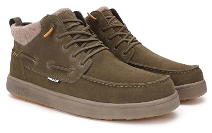 WALK IN PITAS | KENT | Stivali casual da uomo | Stivaletti in pelle| Scarpa urbani | Mocassini | Nautiche invernali | Sneakers Casual | Calzatura Senza lacci | Calzature Walkinpitas | Kaki | 42