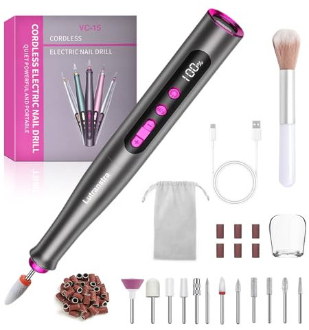 Torno para Uñas Profesional 35000 RPM Eléctrico Manicura Pedicura Lima de Uñas