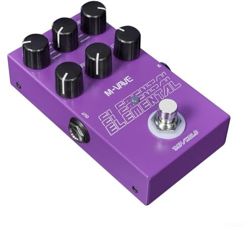 Feegow Fallverzögerungspedal, Delay Gitarren-Effektpedale, Mini-Pedal, digitales Delay-Effektpedal für E-Gitarre und Bassverzögerung, 3000 ms Verzögerung, True Bypass