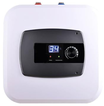 Elektrischer Warmwasserspeicher, 15 Liter, Edelstahl, druckfest, 1500W Heizstab, Untertischgerät