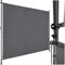 tectake® Klemmmarkise, Sichtschutz Markise Balkon ohne Bohren, Senkrechtmarkise mit Teleskopstange zum Klemmen, Windschutz, Sichtschutz, Sonnenschutz - schwarz, 200 x 310 cm
