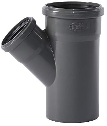 Tuyau HT et pièces moulées DN 110 (dérivation 110/75 45 degrés).