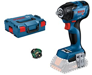 Bosch Professional 18V System BITURBO Akku Drehschlagschrauber GDS 18V-210 C (inkl. 1x Bluetooth Low Enegry Modul GCY 42, Einlage, L-BOXX, ohne Akku/ Ladegerät)