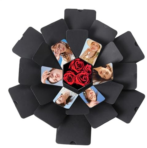 Caja de regalo explosiva, caja de explosión personalizada, caja de explosión hecha a mano, caja de regalo compacta, caja de regalo explosiva encantadora, caja de regalo creativa