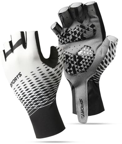 Gants Cyclisme Homme, Gants Velo, Gants de Cyclisme Demi-Doigt Gants de Vélo Moutain, Gants de Cyclisme d'été Demi Doigts pour Hommes et Femmes, Respirant Gant Demi Doigt Homme