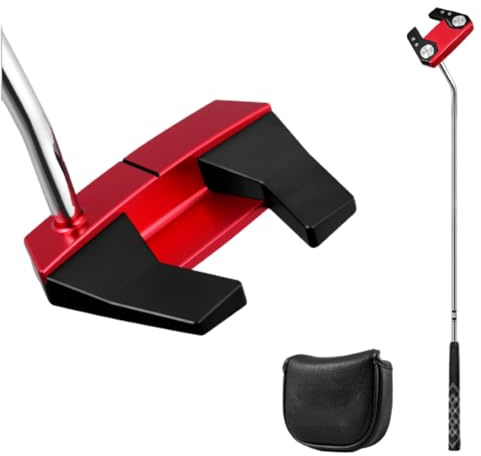 Tewzafiya Putter da golf da uomo, putter da golf da uomo,Putter da golf da uomo per giocatori destri o mancini - Putter Club a due vie per destrimani o mancini, putter per pratica di golf