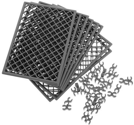 VICASKY 8 Pezzi Filo Spinato a Rete Protettiva Emettitore Di Spruzzi Luci Per Acquari Per Acquari Tubo Dello Spruzzatore Tubo Trasparente Decorazione Della Piscina Plastica Dark Grey