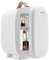 Enventor Mini Fridge 4 Litre/ 6 Can, AC+12V DC Power, Portable Cooler & Warmer, Small Fridge for Bedrooms, Car, Skincare, Fruit and Drinks, White