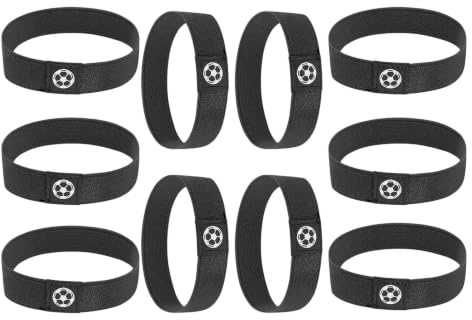 Lacets à crampons de football – Accessoires de sport élastiques antidérapants | 10 pièces pour femmes, hommes, enfants, jeunes, garçons, filles, tournoi, entraînement en plein air