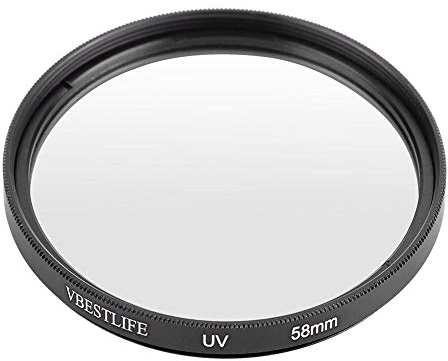Makro Einzelne DSLR Kamera UV Sonnenfilter,Universal Premium Ultra Slim UV Filter, Linsenschutzfilter, Wasserdichter Kratzer Staub Fingerab Druck resisatance(58mm / 2.28in)