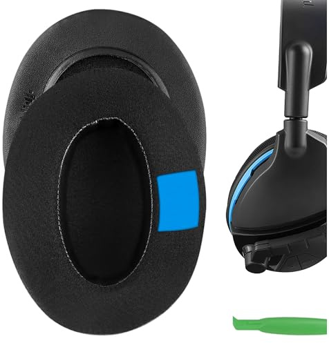 Geekria Sport Cooling Gel Infused Ersatz Ohrpolster für Kopfhörer Turtle Beach Stealth, Ear Force, Call of Duty, Recon Series, Ohrpolster, Earpads Repalcement(Extra Thick)