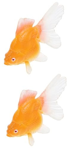 WOONEKY 2 Stücke Aquarium Decor Fisch Ornamente Mini Fisch Figuren Set Tabletop Decor