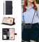 ESONG Cover Portafoglio per Motorola Moto G04 4G / G04S 4G con Cinturino,Custodia A Libro In PU Pelle Flip Cover,Caso Antiurto Case per Donna Con Slot Per Schede,Magnetica,Supporto Nero