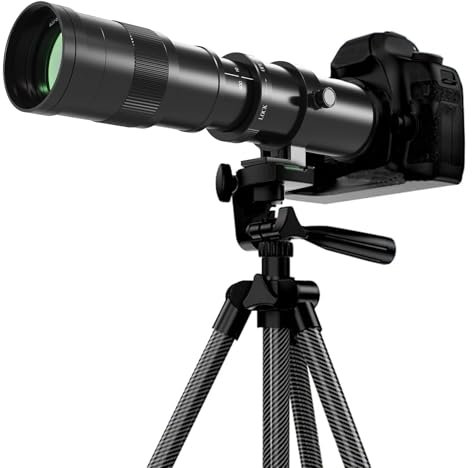 BENOISON Teleobjetivo 420-800mm Zoom con Enfoque Manual para Sony E-Mount A7C A7R A7S A7 A9 A6700 A6600 A6500 A6400 A6300 A6100 A6000 A5100 A5000 NEX ZV-E10