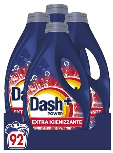 Dash Power + Extra Igienizzante, Detersivo Liquido Lavatrice, 23 Lavaggi, Pulizia Profonda Contro Sporco E Batteri, Pulizia Impeccabile