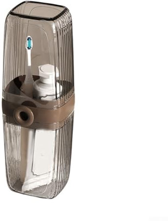 Gobelet à dents de voyage léger, parfait pour les voyages d'affaires et de loisirs (marron foncé)