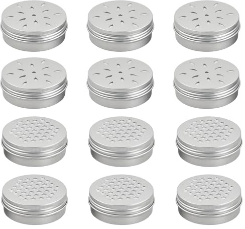 Culinavog Set di 12 Contenitori Olfattivi per Cani – Kit addestramento olfattivo Cane, Scatola Addestramento Odori, per Giochi di Fiuto e Conservazione Aromi in Casa (Argento)