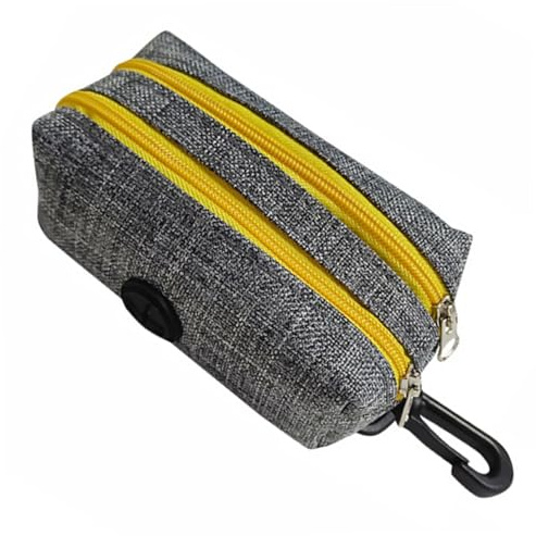 KOMBIUDA Dispensador Bolsas Excrementos Perros con Gancho Compacto y Almacenamiento Resistente para Bolsas Caca Perro Diseño Doble para Paseos y Actividades