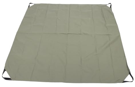 Srliya Grand Sac Collecteur de Feuilles, Sac à Déchets de Jardin Pliable avec Poignées, Couverture de Pique-Nique Résistante à l'eau, Tissu Oxford 57x57 Pouces pour Meubles, Bacs à