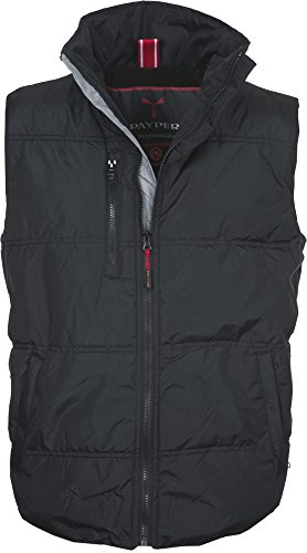 Giacca Da Lavoro Giubbino Smanicato Gilet Imbottito Interno Pile Payper Daytona, Colore: Nero/Steel Grey, Taglia: 3XL