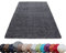 HomebyHome Shaggy Teppich Wohnzimmer 140 x 200 cm - Shaggy Teppich Hochflor Grau Extra Weich und Flauschig - Waschbarer Langflor Teppiche für Schlafzimmer, Küche, Flur - Carpet, Halı, Kilim