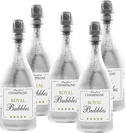PartyDeco 48 Bulles de Savon Bouteille Champagne