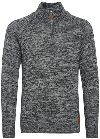 BLEND Danovan Maglione con Collo Alto Pullover Troyer da Uomo con Collo Alto Stampa, Taglia:M, Colore:Navy (70230)
