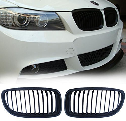 Kühlergrill für E90 E91 LCI 325i 328i 335i 4D, BJ 2009 - 2011, mattes Schwarz
