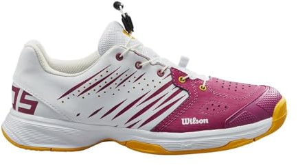 Wilson KAOS 2 tennisskor, Baton Rouge/Vit/Saffron, 36,5 EU