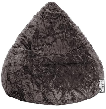 Sitting Point Sitzsack Fluffy XL ca. 220 Liter anthrazit