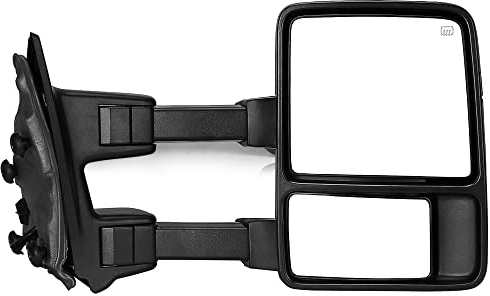 YITAMOTOR Towing Mirror Compatible with 2008-2016 Ford F250 F350 F450 F550 Super Duty, Right Passenger Side Mirror Power Heated, Telescoping, Folding, Turn Signal Light Black