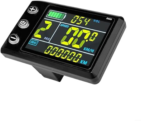 E-For - Pantalla LCD de bicicleta para sistemas de 24 V, 36 V, 48 V, computadora de ciclo colorida con soporte de protocolo OMD2, velocímetro impermeable con lector de código de error