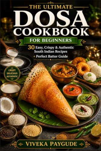 The Ultimate Dosa Cookbook for Beginners: 30 Easy, Crispy & Authentic South Indian Recipes + Perfect Batter Guide