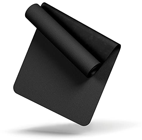 LILENO SPORTS Bodenschutzmatte (90x200 cm) - extra wiederstandsfähige Laufband Matte 8 mm Dicke - Fitness Unterlegmatte für Crosstrainer, Rollentrainer und andere Fitnessgeräte - auch für Yoga