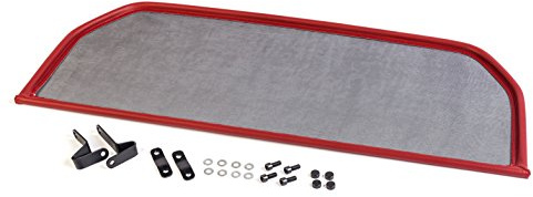 GermanTuningParts Déflecteur de vent pour Fiat Barchetta (1995-2005) - Rouge | Filet Anti-Remous Coupe | Déflecteur d'air