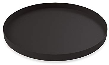 Cooee Design Tablett Circle aus Edelstahl in der Farbe Schwarz, Maße: 40cm x 40cm x 2cm, HI-011-BK