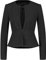 Taifun Damen Klassischer Blazer aus knitterarmer Qualität Langarm, mit Schlitz unifarben Schwarz 46