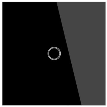 LLVE Touch Light Switch, Black Single Light Switch,Tempered Glass Panel with LED Backlight, No Neutral Wire 1-Gang 1-Way, 240V AC/300W（86 * 86MM.）
