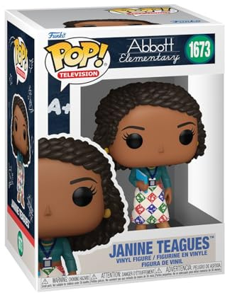 Funko Pop! TV: AE - Janine Teagues - Abbot Elementary - Vinyl Collectible Figure - Gift Idea - Official Merchandise - Toy for Children and Adults - TV Fans - Model Figure for Collectors