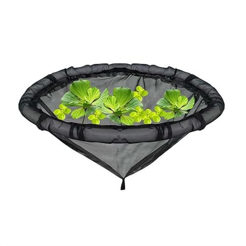 Barrière de protection pour plantes flottantes, protection ronde pour plantes, filet de bassin pour pot flottant protège vos plantes des poissons d'étang (60 cm)