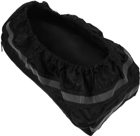 Housse Imperméable pour Batterie de Vélo Électrique, Paquet de Rangement | Polyester Noir, Grosse Capacité, Design Polyvalent pour Outils et Batterie, Protection Maximale
