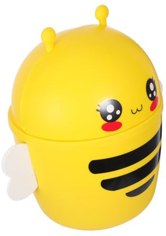 BESTYASH Poubelle de Bureau Mini Couvercle Poubelle Multifonctionnelle en Plastique pour Garçon et Mini Corbeille de Déchets pour Bureau Cuisine 1 Pièce