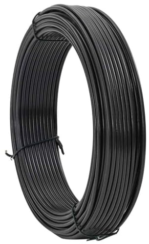 vidaXL Filo di Recinzione Antracite 80m in Acciaio Rivestito in PVC Design Arrotolabile per Giardino e terrazzo Resistente ai Raggi UV e Idrorepellente Uso Versatile all'aperto Facile da Pulire acce