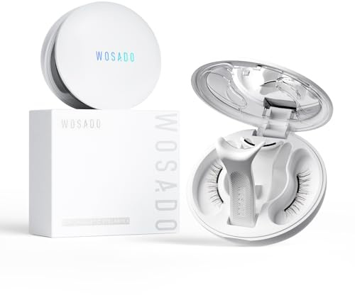 WOSADO Kit Ciglia Magnetiche Morbide con Applicatore, [n. 26 Savannah Breeze] Ciglia Finte Magnetiche Riutilizzabili Senza Colla Effetto Wispy, Cruelty-Free, Impermeabili, Leggere, Negozio Ufficiale