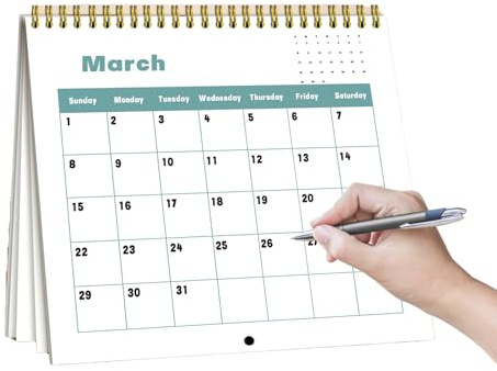 Calendario 2026, in carta spessa, mensile, settimanale, con simpatico cane, calendario da tavolo, per agenda accademica, decorazione per casa, ufficio, classe, studenti, insegnanti, Natale, Capodanno