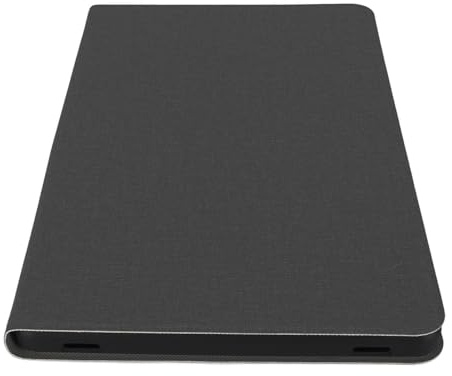 WINH P26T Tablettfodral Premium PU-läder Stötsäkert Skyddsfodral med Stativ för Handsfree-visning (Svart)