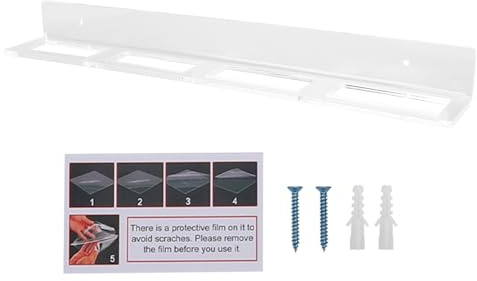 GEERYZHE Hockeystick Väggfäste med 4 Puckhållare, 4 Mm Tjock Akryl Display Stativ för Ishockeyutrustning Förvaring och Organisation