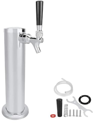 Tour de tirage en acier inoxydable avec connexion anti-fuite et robinet à fermeture automatique pour bière pression et boissons gazeuses