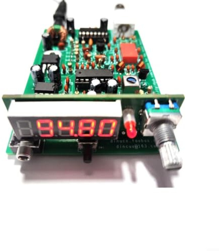 R20 PLL mottagare byggsats för FM 88–108 MHz och AM 118–136 MHz flygradio, gör-det-själv-radiosats med STC8H1K17 mikrostyrenhet, superheterodyn design för flygentusiaster, hus 71 x 100 mm